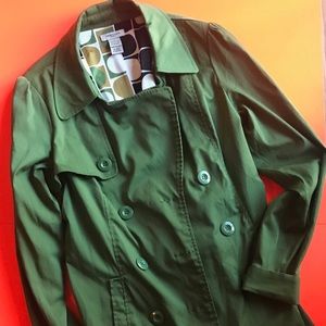 Vertigo Paris green lightweight mid length jacket